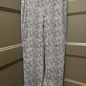 Blue Floral Chinos with Skinny Fit